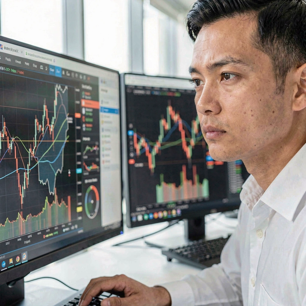 Analyst verifying sector data
